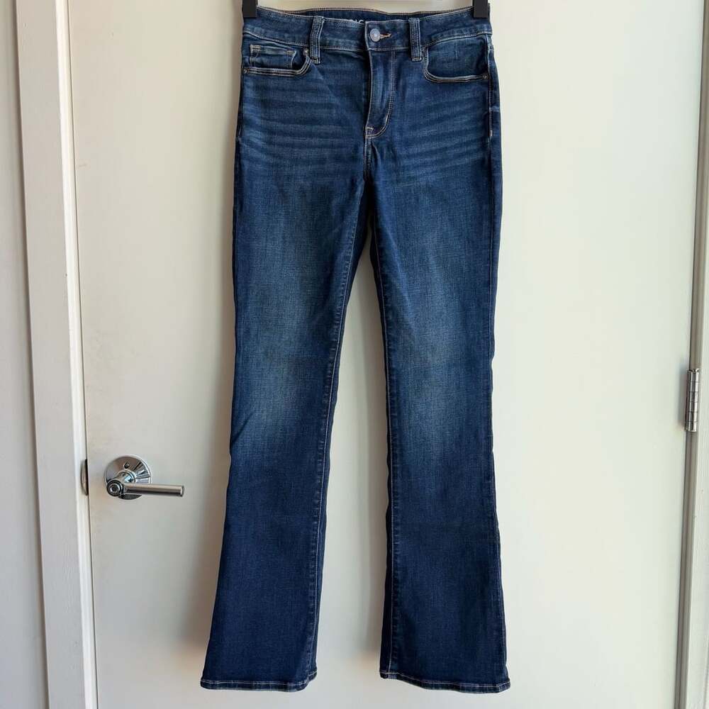 American Eagle High-Rise Skinny Kick Size 0 Short Dark Wash Jeans